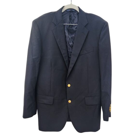 Loro Piana for Brooks Brothers Other - Men's Brooks Brother Loro Piana Wool Blue Navy Blazer Size 42 Reg